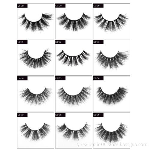 Professional New cheap wholesale High Quality Own Brand Private Label 100% Real 3D 5D 18-25mm Mink Eyelashes extension vendor